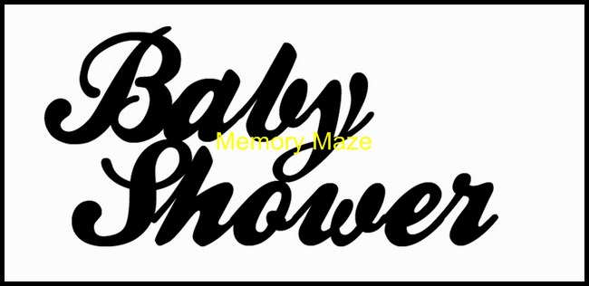 *Baby Shower 100 mm wide custom designed to suit your requiremen